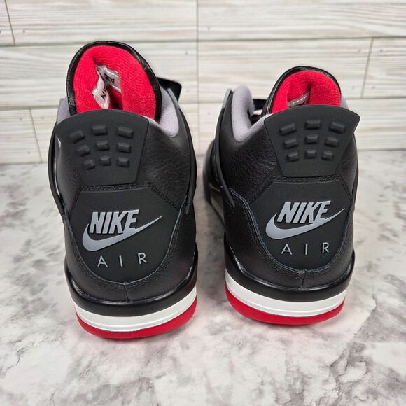 Nike Air Jordan 4 Retro Bred Reimagined 7Y GS or Women's 8.5 FQ8213-006 New - Picture 4 of 8